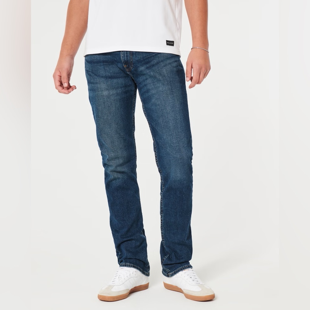 Hollister Men's Slim Straight Blue Jeans